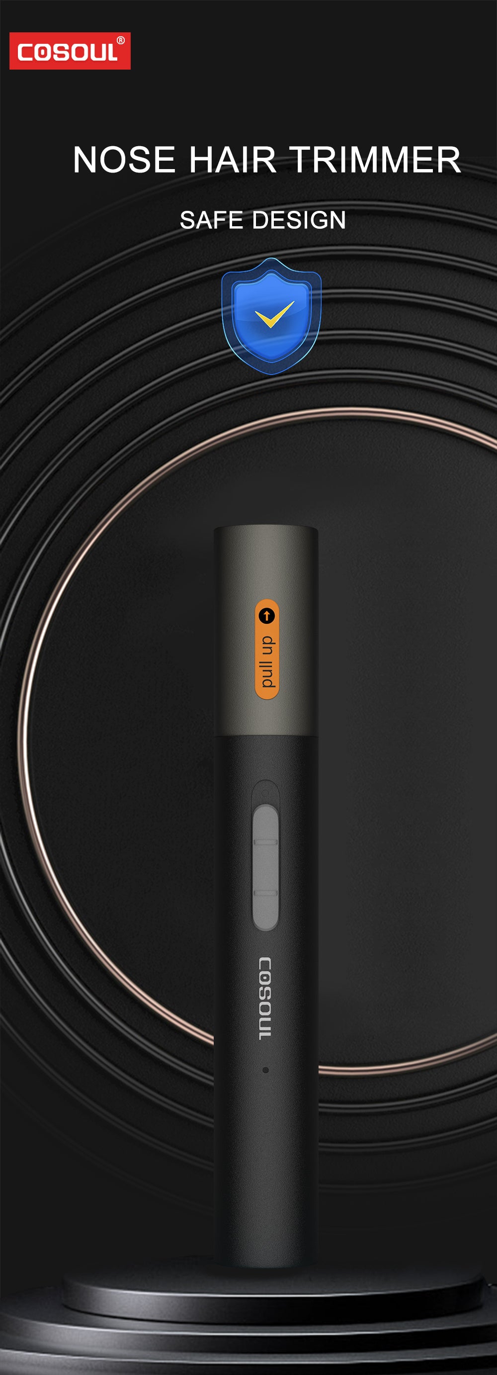 Rechargeable Nose Hair Trimmer for Men and Women