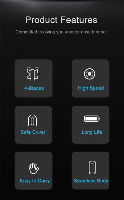 Rechargeable Nose Hair Trimmer for Men and Women