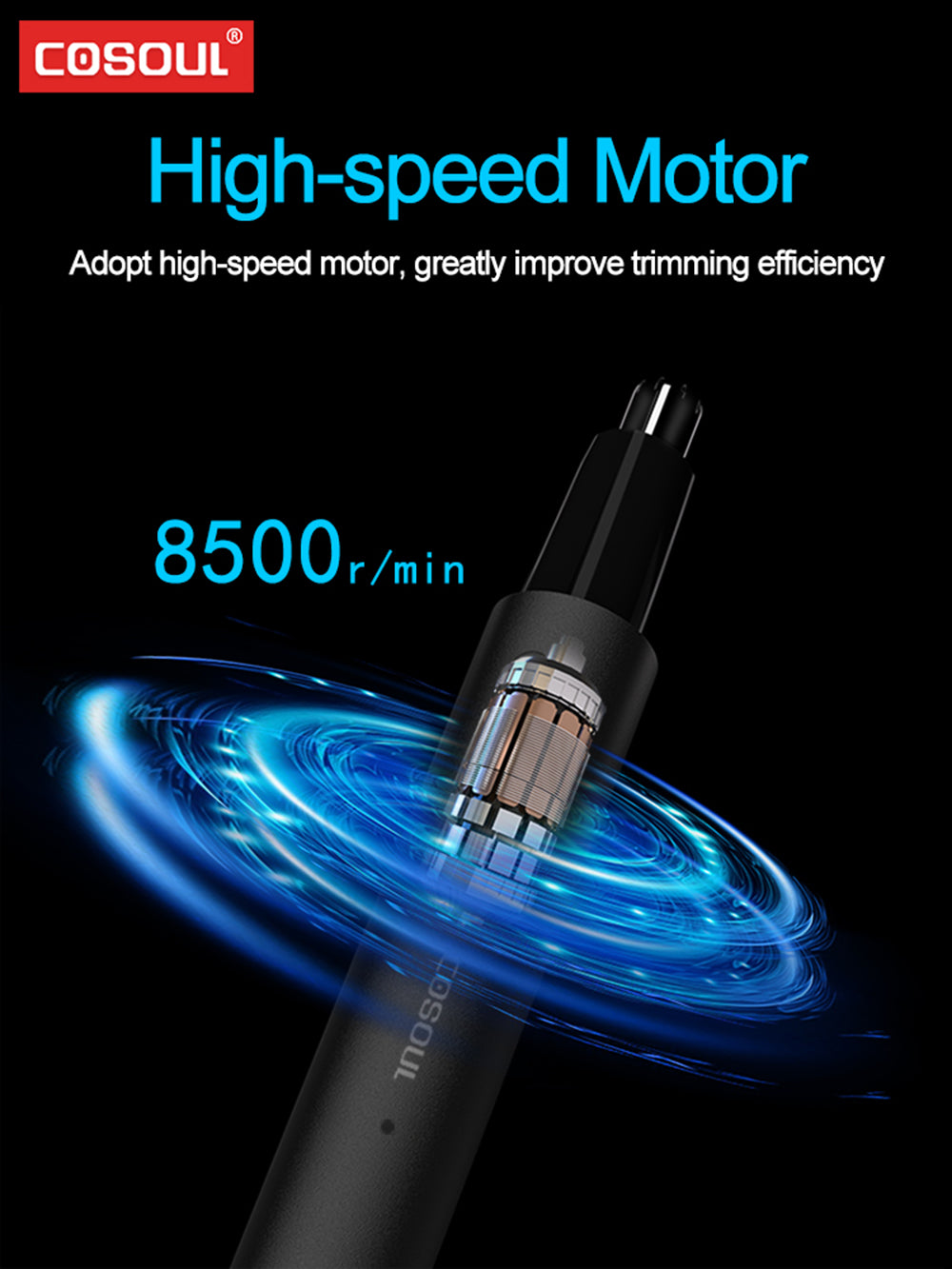 Rechargeable Nose Hair Trimmer for Men and Women