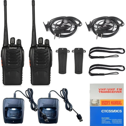 2pcs BAOFENG BF-888S UHF 400-480MHz Amateur Radio