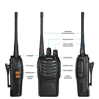 2pcs BAOFENG BF-888S UHF 400-480MHz Amateur Radio