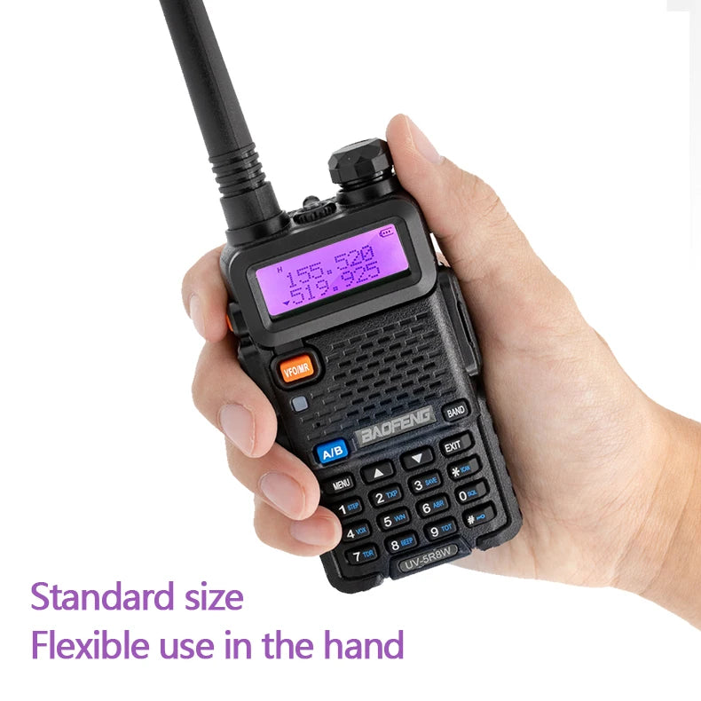 1/2PCS BaoFeng UV-5R 8W Tri-Power Walkie Talkie