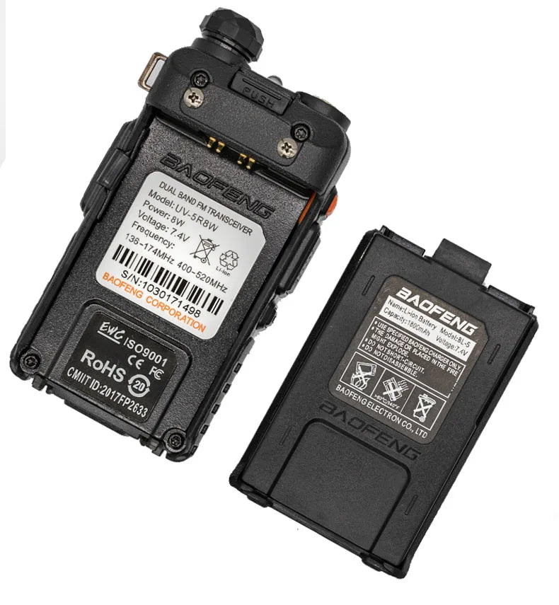 1/2PCS BaoFeng UV-5R 8W Tri-Power Walkie Talkie