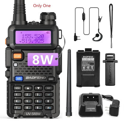 1/2PCS BaoFeng UV-5R 8W Tri-Power Walkie Talkie