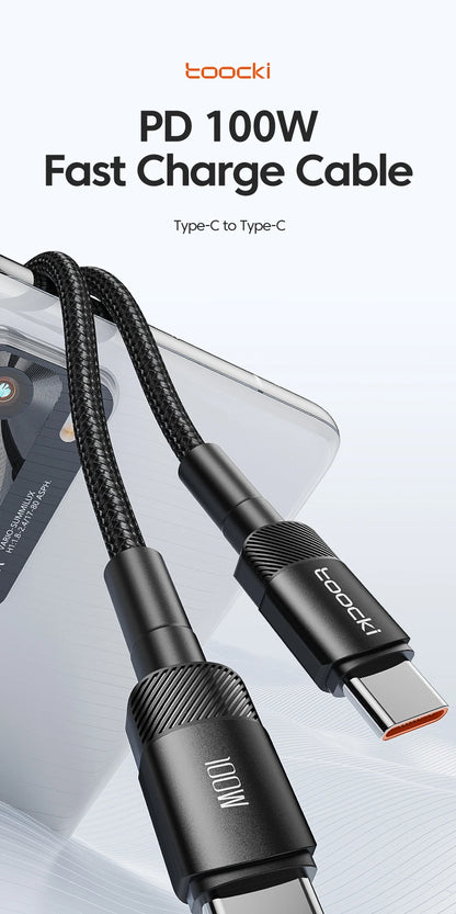 Toocki 100W Type C to USB C Cable