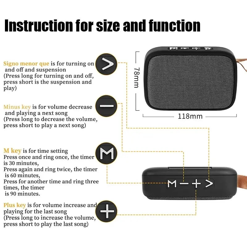 Portable Outdoor Bluetooth 5.0 Speaker