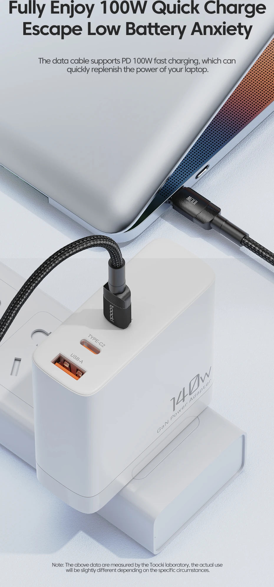 Toocki 100W Type C to USB C Cable