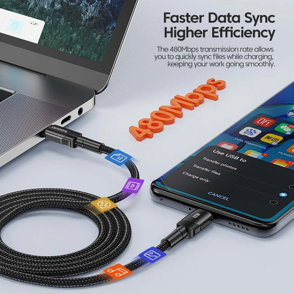 Toocki 100W Type C to USB C Cable