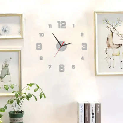 3D Creative Frameless DIY Wall Hanging Clock