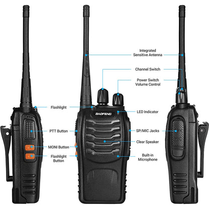 2pcs BAOFENG BF-888S UHF 400-480MHz Amateur Radio